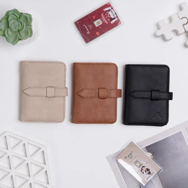 Foxsories - Dompet Kulit Kartu Mika Emas Antam 24 Slot