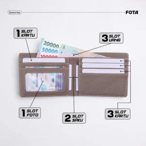 Foxsories - Dompet Kartu Lipat Uang - Fota