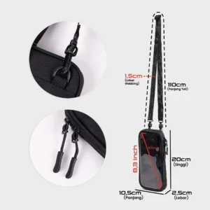 Foxsories - Tas HP Smartphone Slot Kartu Uang Slingphone - Terra
