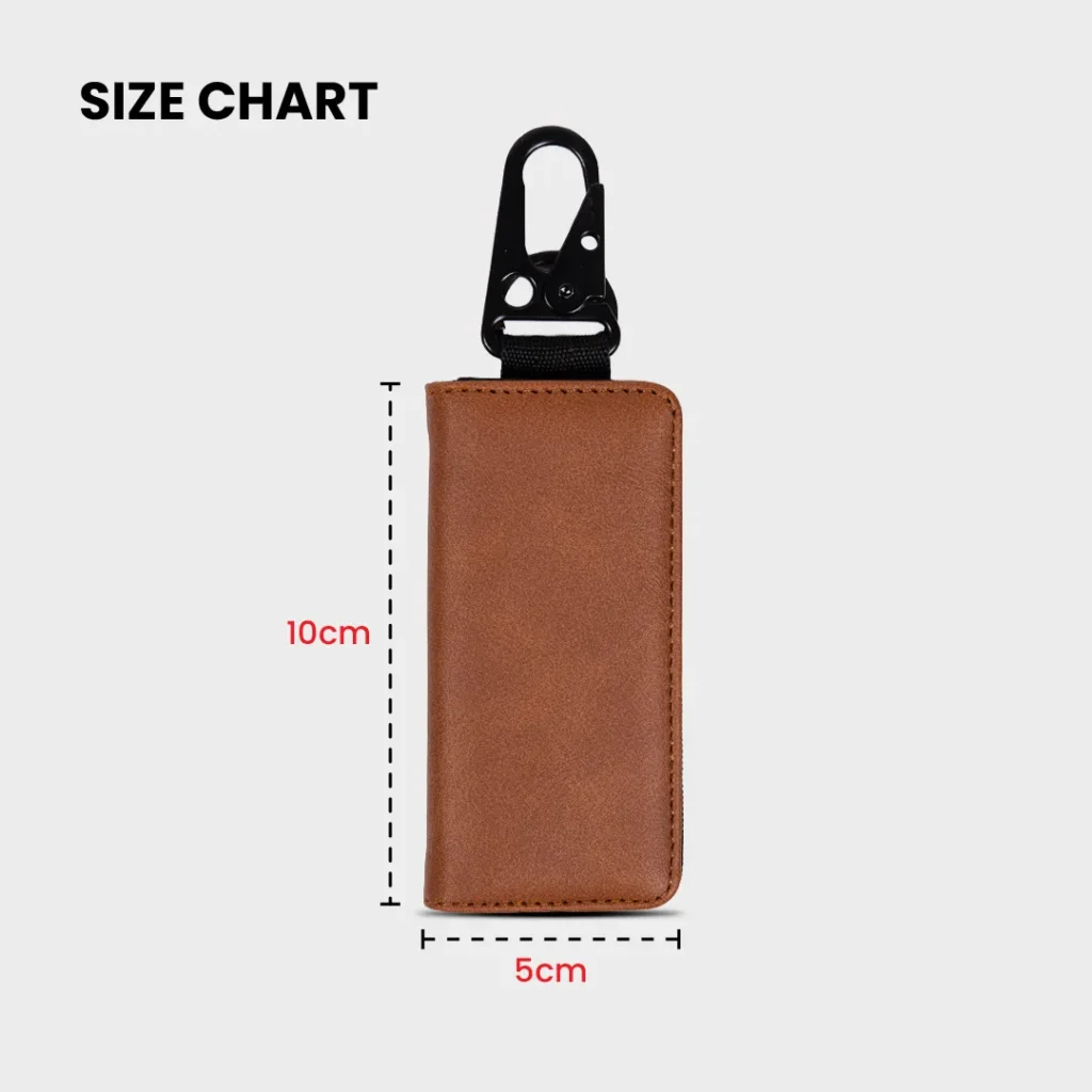Foxsories - Dompet STNK Gantungan Kunci Kendaraan Lipat Magnet - G-NEC — Size Chart