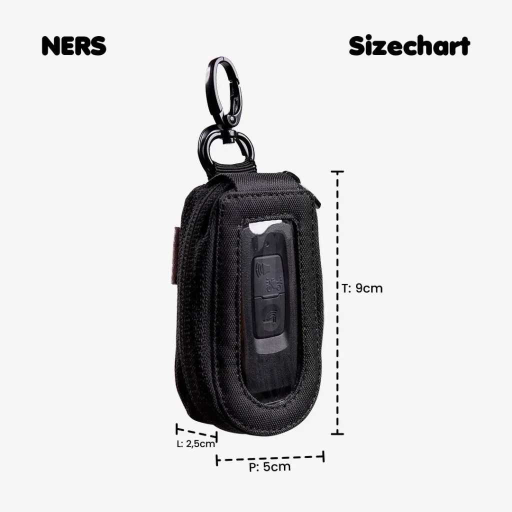 Foxsories - Cover Keyless Oval Dompet STNK Mobil & Motor - NERS — Size Chart