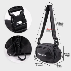 Foxsories - Tas Selempang Sling Bag Waistbag - Slimgo