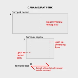 Foxsories - Dompet STNK Gantungan Kunci Kendaraan Lipat Magnet - G-NEC