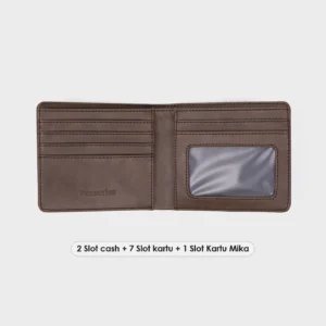 Foxsories Dompet Lipat Pria Vesper Kulit Sintetis Wallet Minimalis